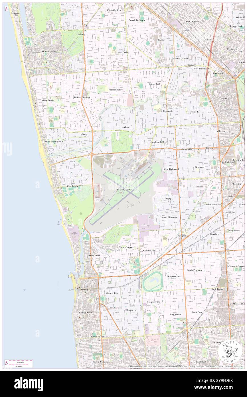 Aéroport d'Adélaïde, ville de West Torrens, au, Australie, Australie du Sud, S 34 56' 42'', N 138 31' 50'', carte, Carthascapes carte publiée en 2024. Explorez Cartascapes, une carte qui révèle la diversité des paysages, des cultures et des écosystèmes de la Terre. Voyage à travers le temps et l'espace, découvrir l'interconnexion du passé, du présent et de l'avenir de notre planète. Banque D'Images