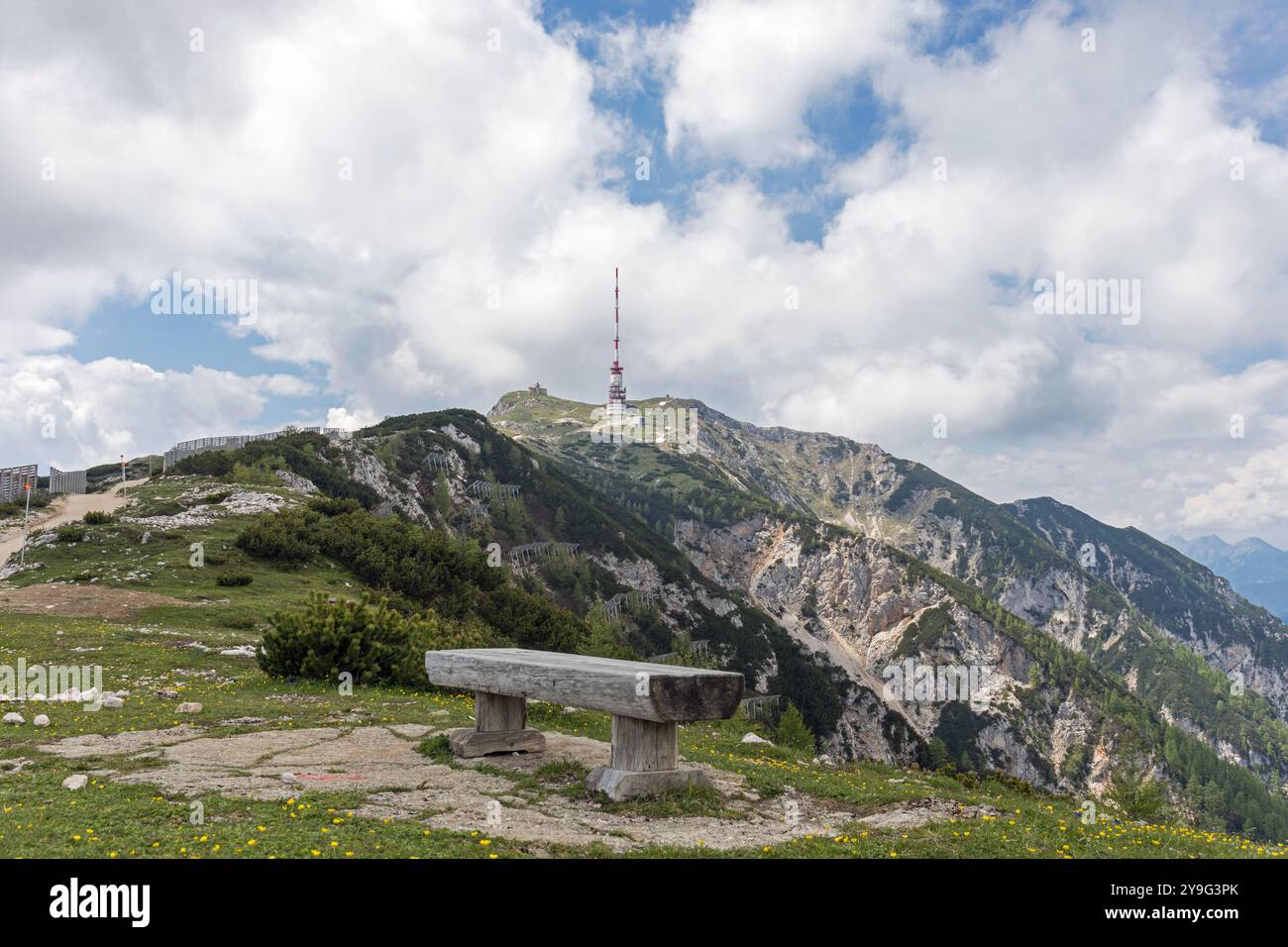 Montagne Dobratsch, Alpes de Villacher, Carinthie, Autriche Banque D'Images