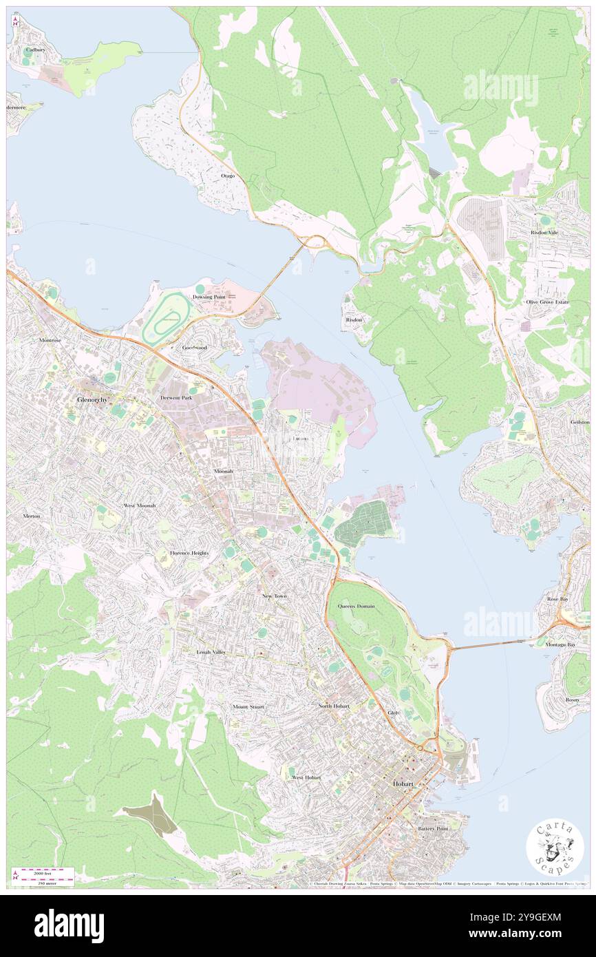 New Town Bay, , au, Australie, Tasmanie, s 42 50' 24'', N 147 18' 36'', carte, Cartascapes carte publiée en 2024. Explorez Cartascapes, une carte qui révèle la diversité des paysages, des cultures et des écosystèmes de la Terre. Voyage à travers le temps et l'espace, découvrir l'interconnexion du passé, du présent et de l'avenir de notre planète. Banque D'Images