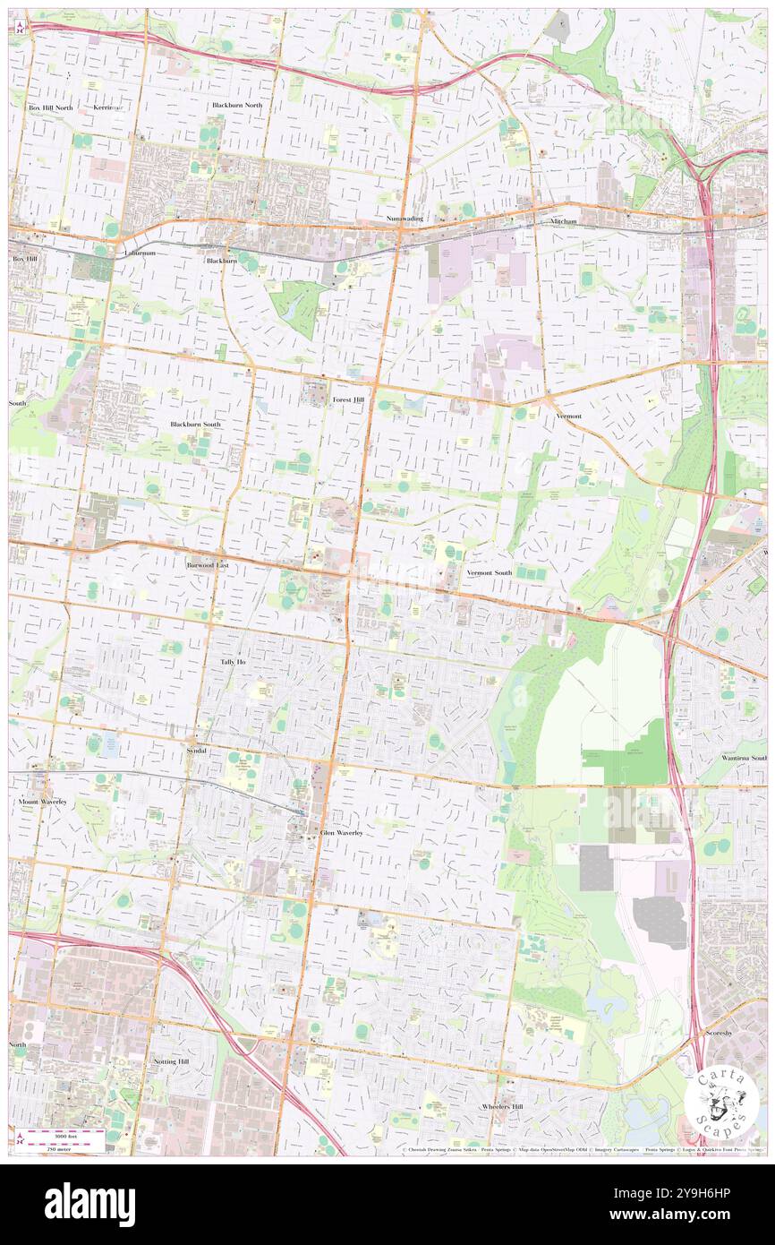 Stanley Road, Whitehorse, au, Australie, Victoria, s 37 51' 19'', N 145 10' 27'', map, Cartascapes map publié en 2024. Explorez Cartascapes, une carte qui révèle la diversité des paysages, des cultures et des écosystèmes de la Terre. Voyage à travers le temps et l'espace, découvrir l'interconnexion du passé, du présent et de l'avenir de notre planète. Banque D'Images