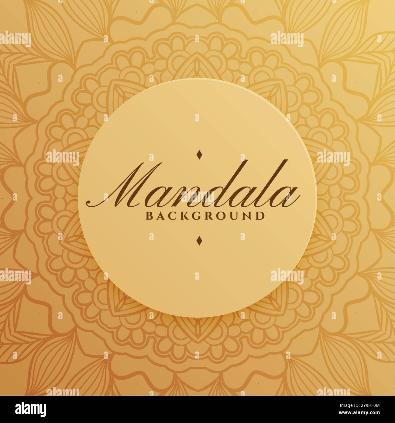 arrière-plan élégant à motif de mandala dans un style indien Illustration de Vecteur