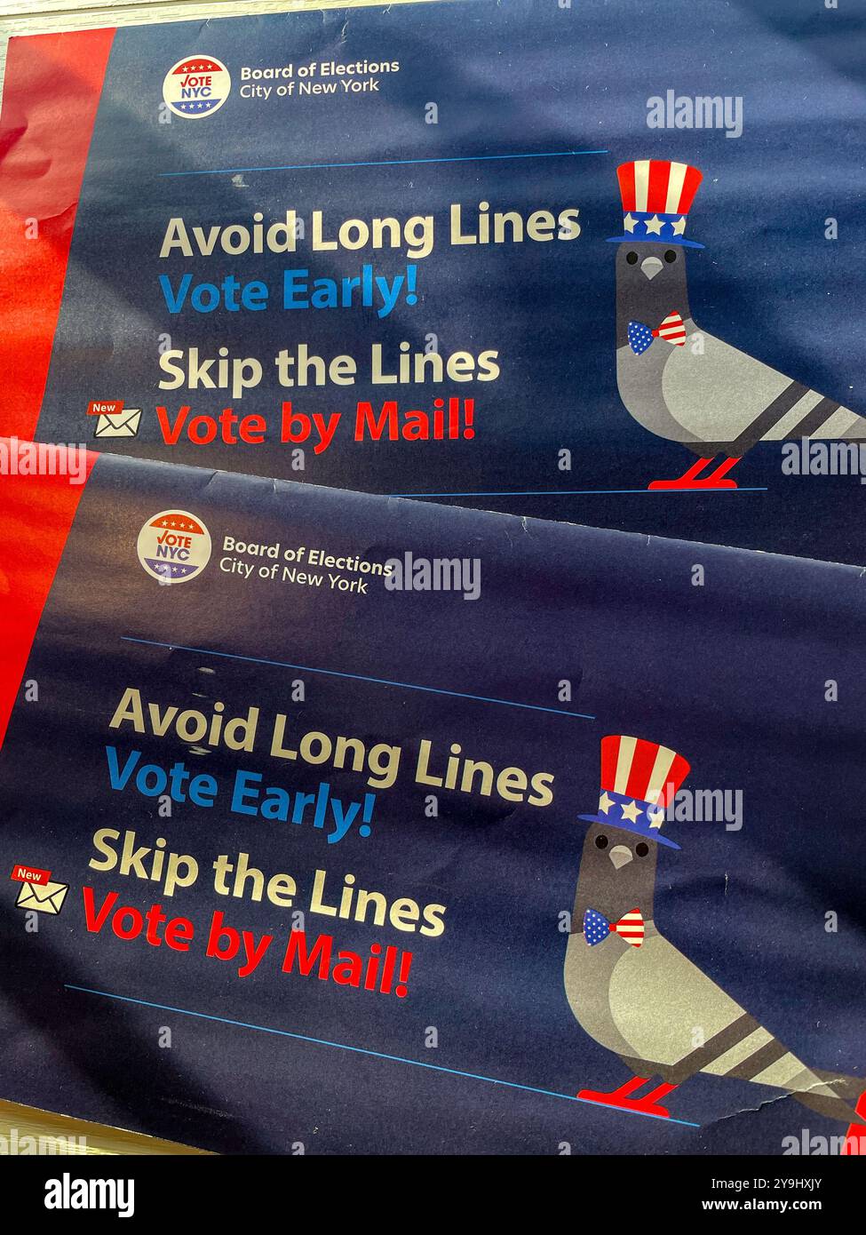 New York State General Election Voter information Mailing, 2024, États-Unis Banque D'Images
