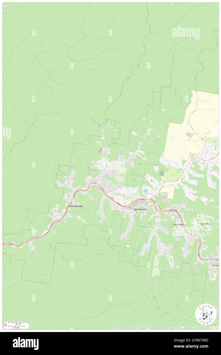 Faulconbridge, Blue Mountains Municipality, au, Australie, Nouvelle-Galles du Sud, s 33 42' 0'', N 150 31' 59'', carte, Cartascapes carte publiée en 2024. Explorez Cartascapes, une carte qui révèle la diversité des paysages, des cultures et des écosystèmes de la Terre. Voyage à travers le temps et l'espace, découvrir l'interconnexion du passé, du présent et de l'avenir de notre planète. Banque D'Images