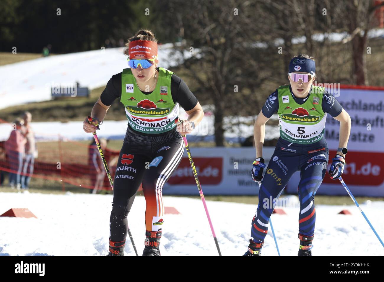France) à la Coupe du monde de combiné nordique FIS Schonach 2024 Banque D'Images