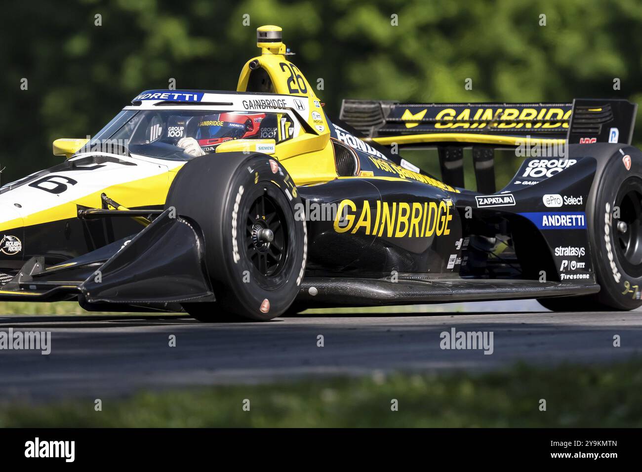 COLTON HERTA (26) de Valence, Californie pratique pour la Honda Indy 200 au Mid-Ohio Sports car course à Lexington, OHIO Banque D'Images