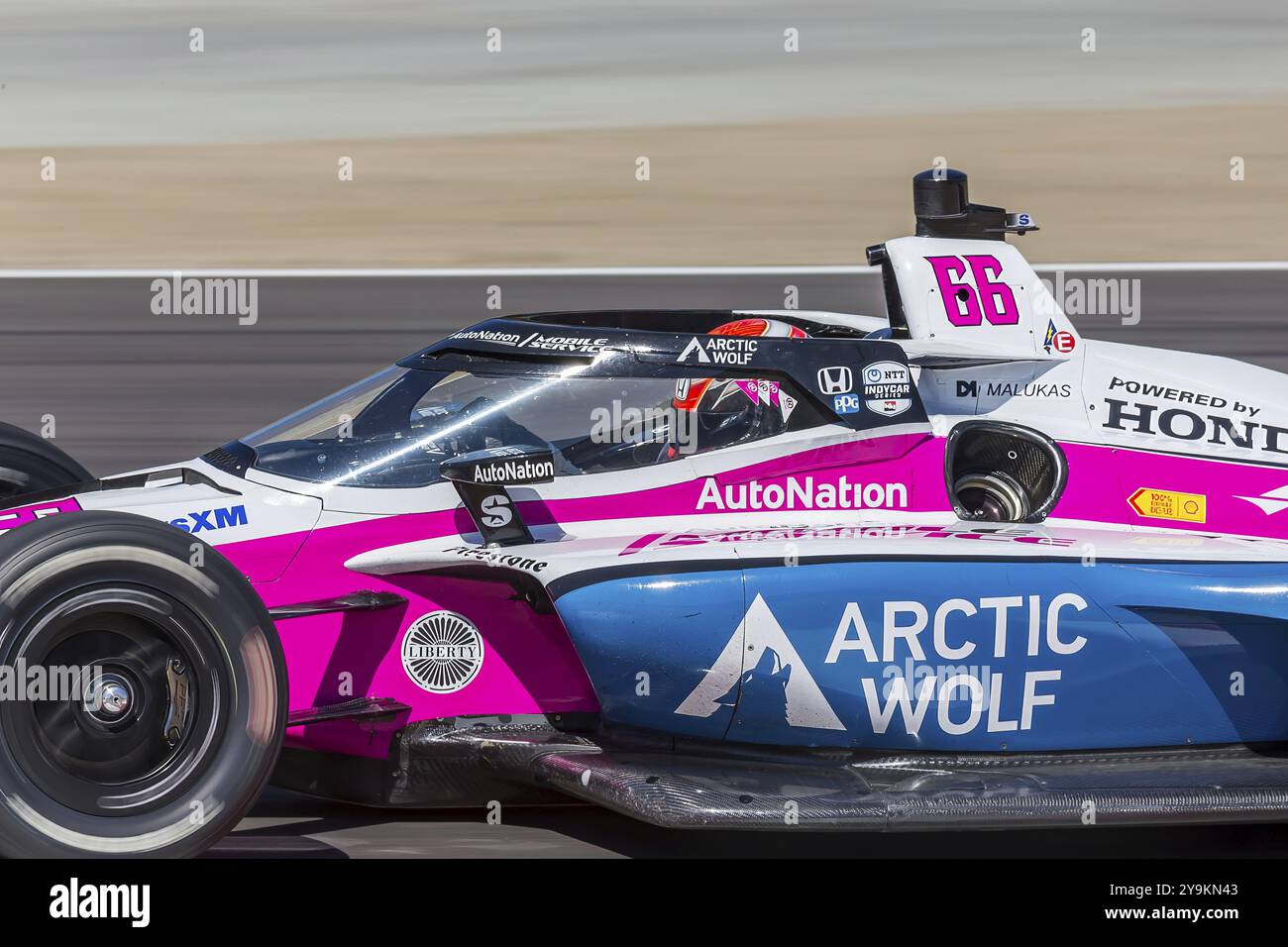 DAVID MALUKAS (66), de Chicago, Illinois, s'entraîne pour le Firestone Grand Prix de Monterey au WeatherTech Raceway Laguna Seca à Salinas, CA Banque D'Images