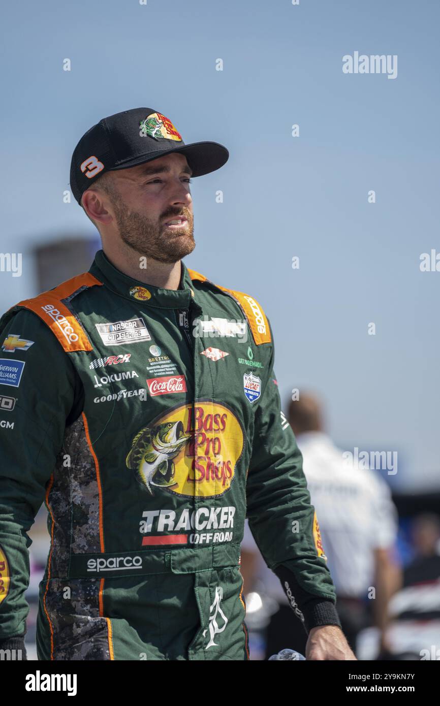 Austin Dillon (3), pilote NASCAR Cup Series, se rend sur la piste pour s'entraîner pour l'Autotrader EchoPark Automotive 400 au Texas Motor Speedway de Fo Banque D'Images