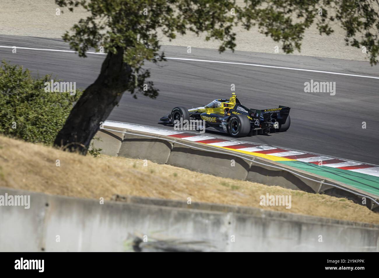COLTON HERTA (26) de Valence, Californie pratique pour le Firestone Grand Prix de Monterey à WeatherTech Raceway Laguna Seca à Salinas, CA Banque D'Images