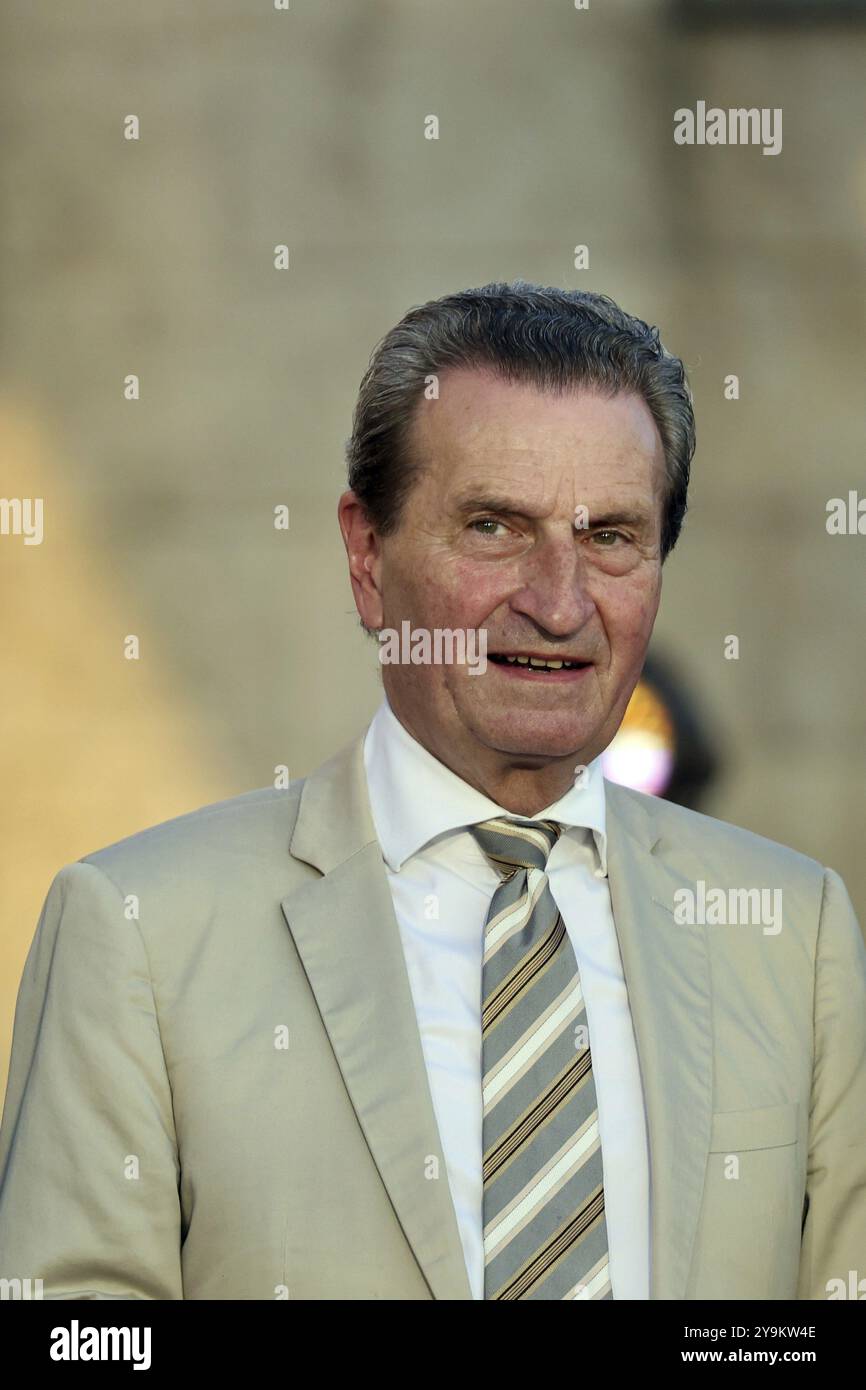 Guenther H. Oettinger (ancien commissaire à l'énergie de l'Union européenne et ministre-président du Bade-Wuertemberg) au Festi d'été croate Banque D'Images