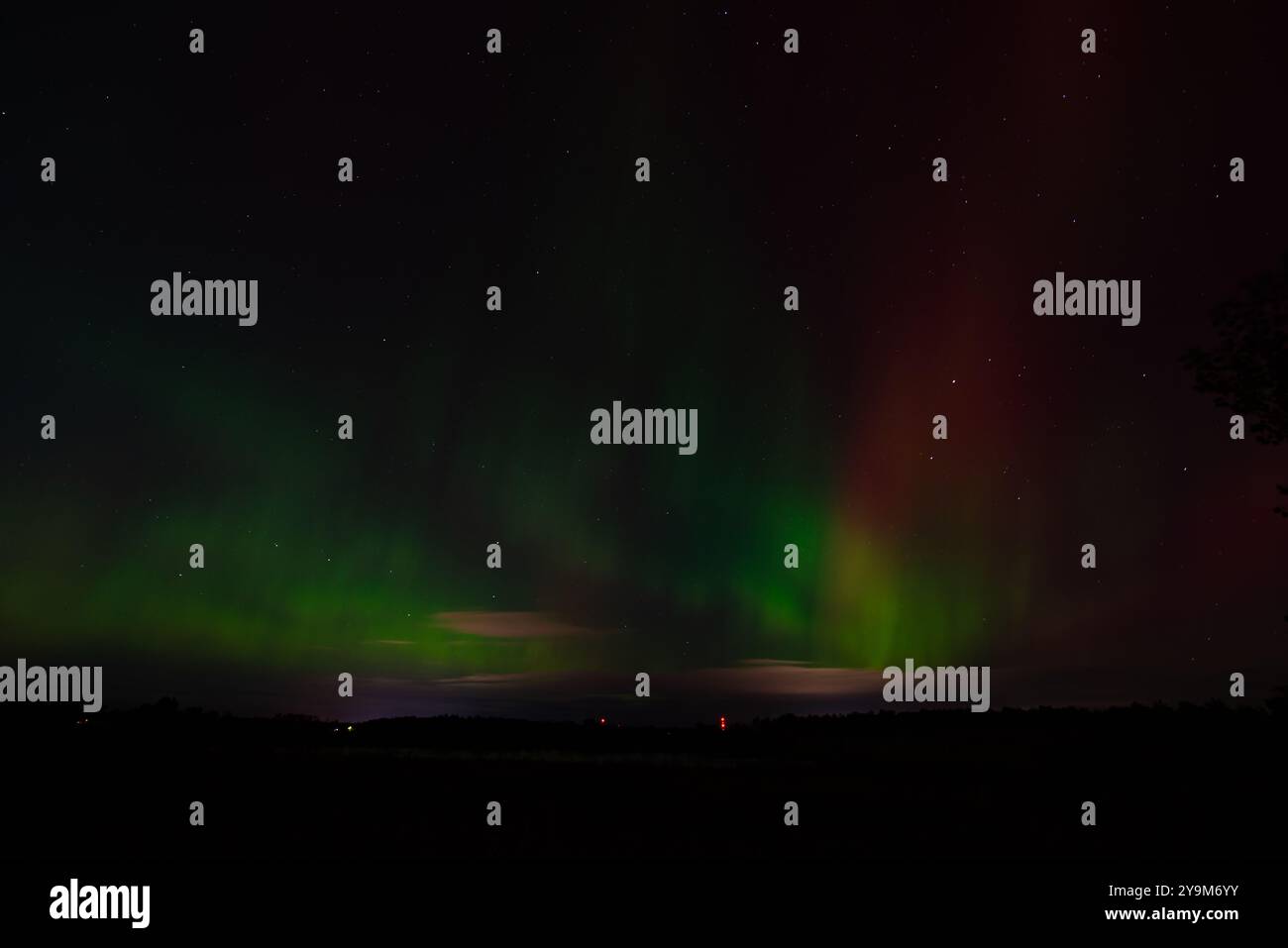 Aurores boréales dans le pays, Ottawa, Ontario, Canada Banque D'Images Aurores boréales dans le pays, Ottawa, Ontario, Canada Banque D'Images