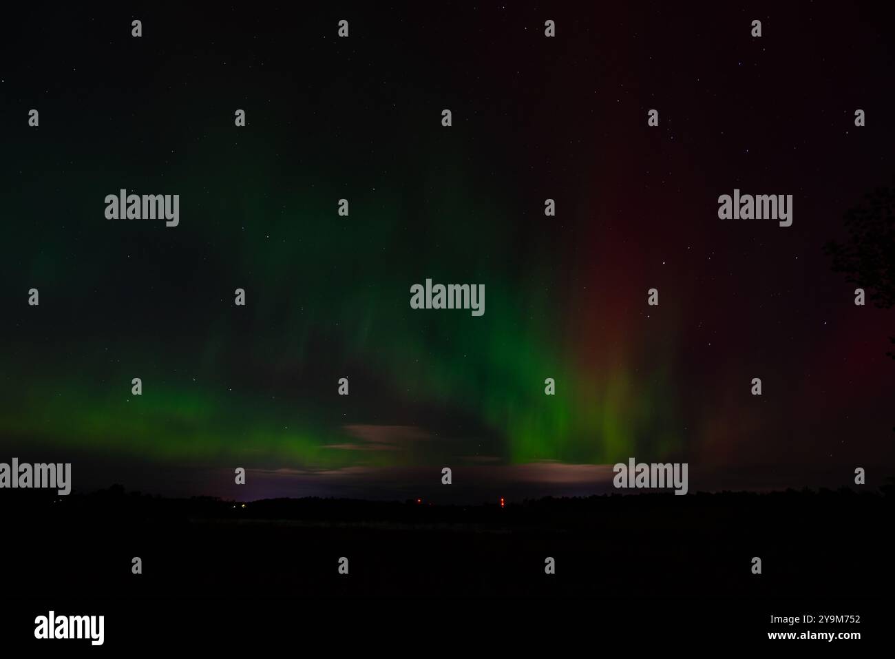 Aurores boréales dans le pays, Ottawa, Ontario, Canada Banque D'Images Aurores boréales dans le pays, Ottawa, Ontario, Canada Banque D'Images