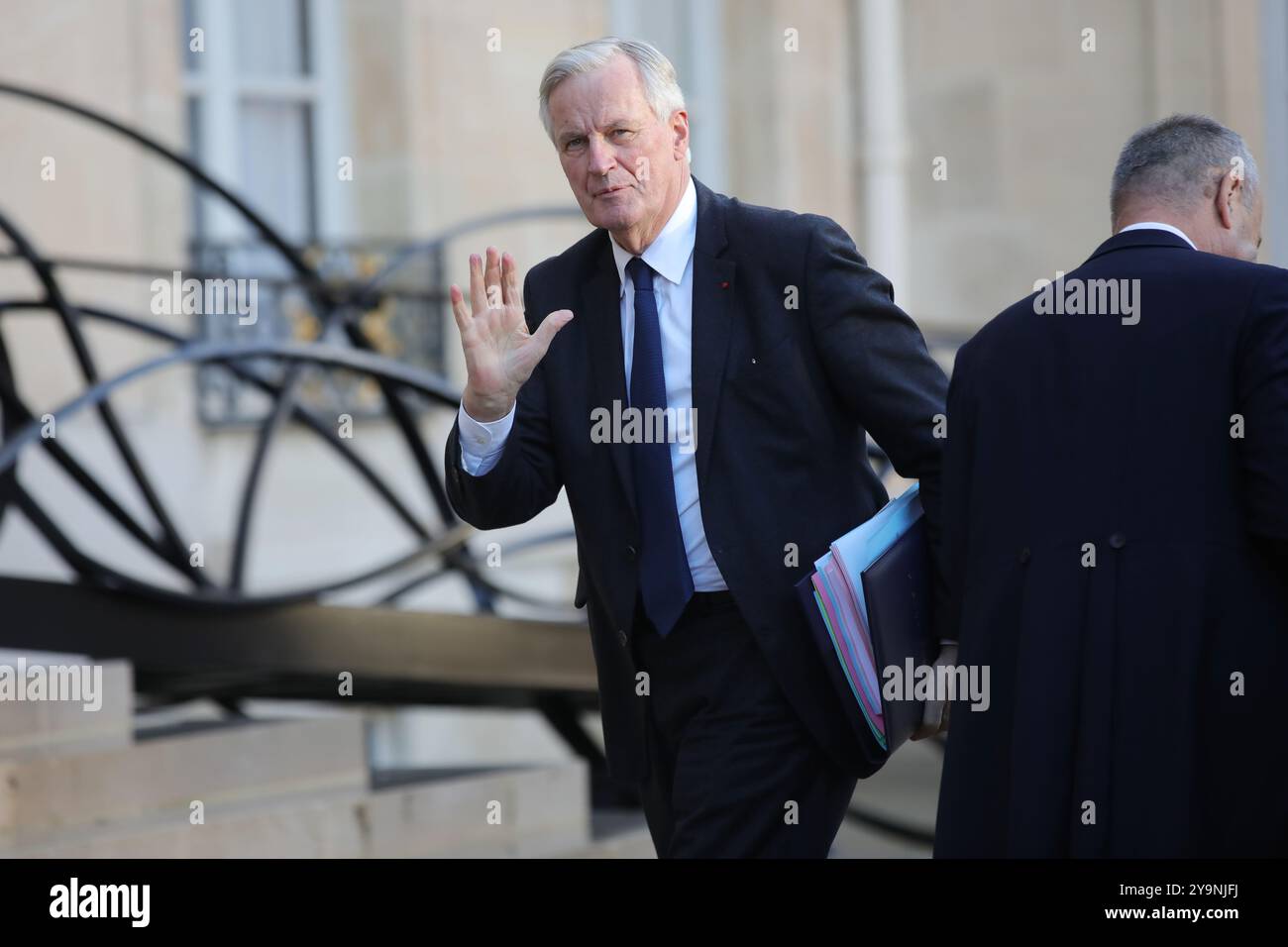 Paris, France le 10 octobre 2024, Michel Barnier, premier ministre. François Loock/Alamy Live News Banque D'Images