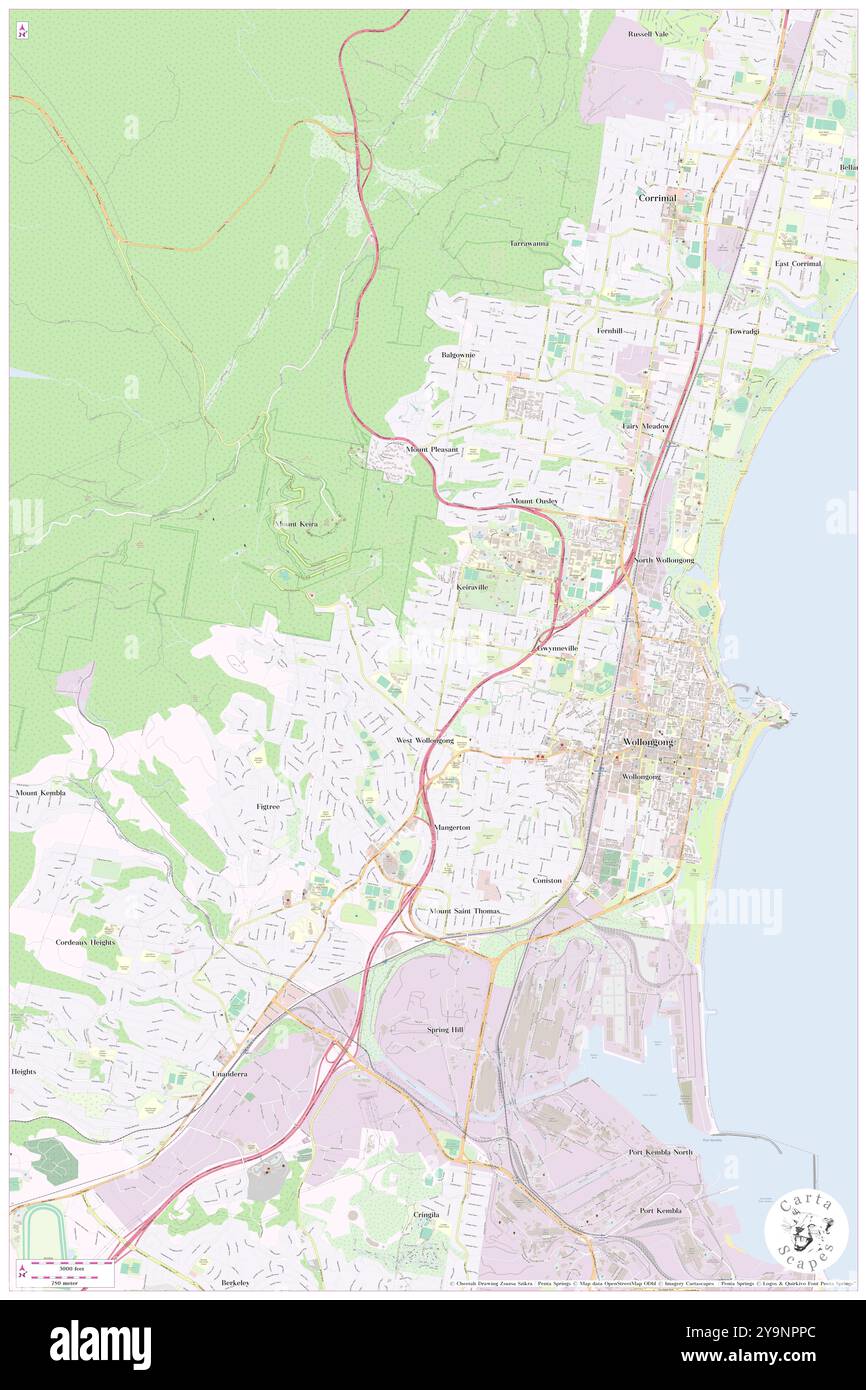 Caroona Park, Wollongong, au, Australie, Nouvelle-Galles du Sud, s 34 24' 55'', N 150 52' 6'', carte, Cartascapes carte publiée en 2024. Explorez Cartascapes, une carte qui révèle la diversité des paysages, des cultures et des écosystèmes de la Terre. Voyage à travers le temps et l'espace, découvrir l'interconnexion du passé, du présent et de l'avenir de notre planète. Banque D'Images