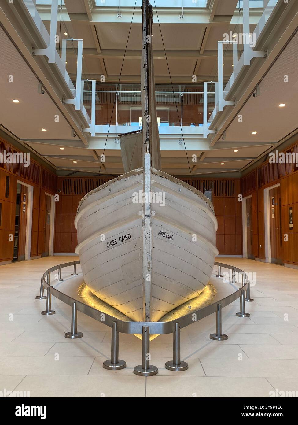 Le James Caird, le bateau d'Ernest Shackleton, Dulwich College, Londres, Royaume-Uni Banque D'Images