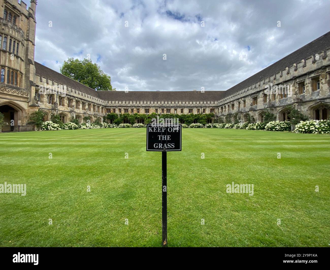 Attention, Oxford quadrangles, Oxford, Angleterre Banque D'Images