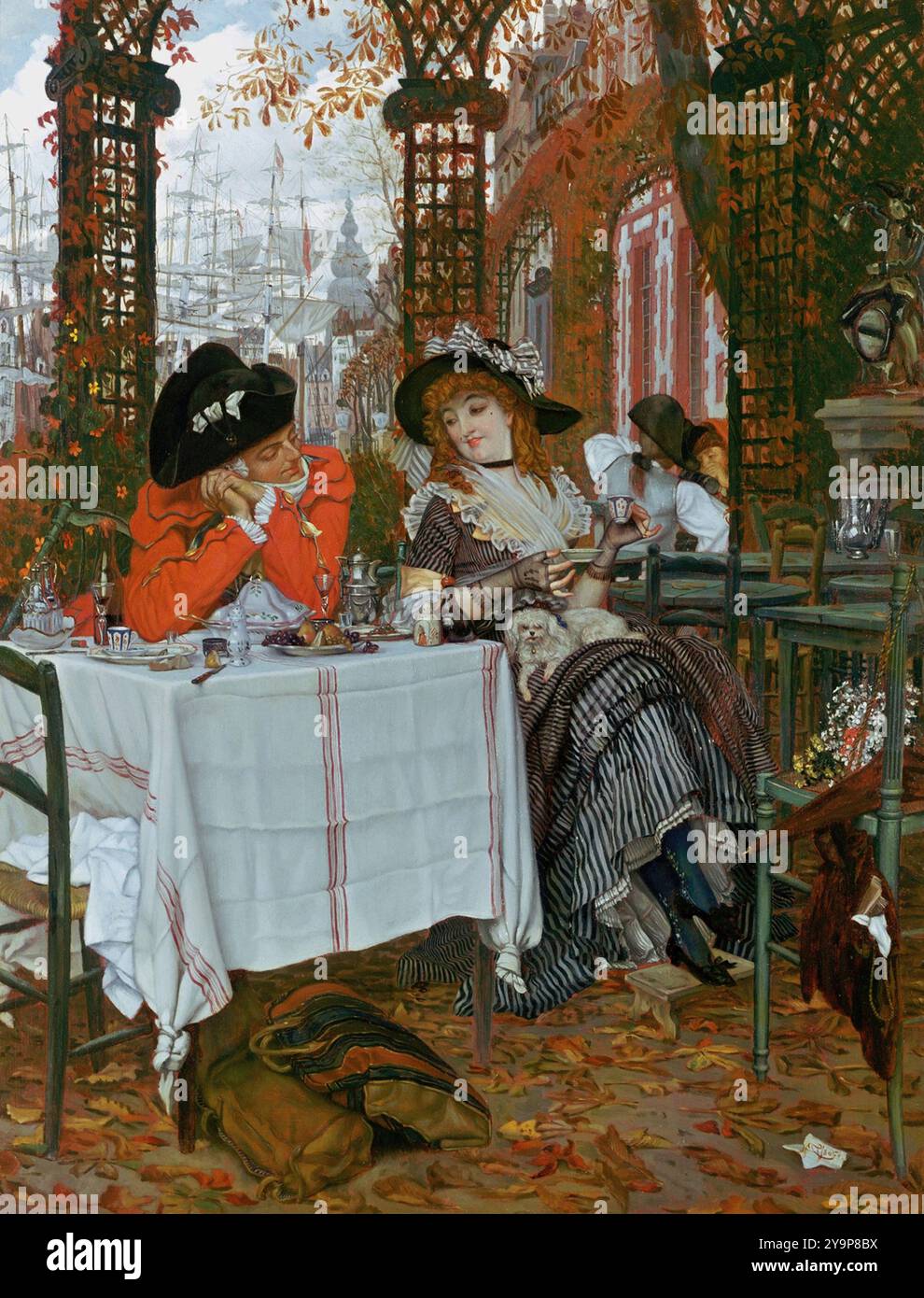 Un déjeuner (un déjeuner) (1868) James Tissot (français, 1836-1902) Banque D'Images