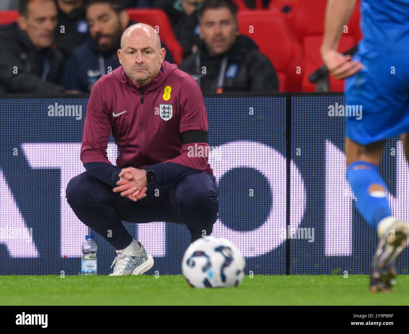 10 oct. 2024 - Angleterre v Grèce - UEFA Nations League - Wembley. Lee Carsley, manager anglais photo : Mark pain / Alamy Live News Banque D'Images