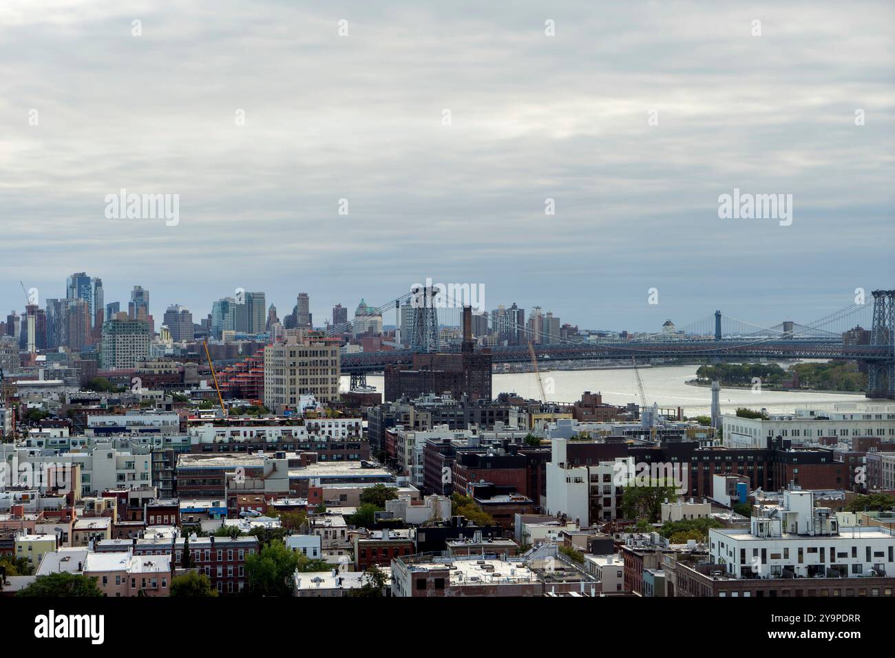 Vue d'ensemble de Brooklyn New York depuis une tour élevée Banque D'Images