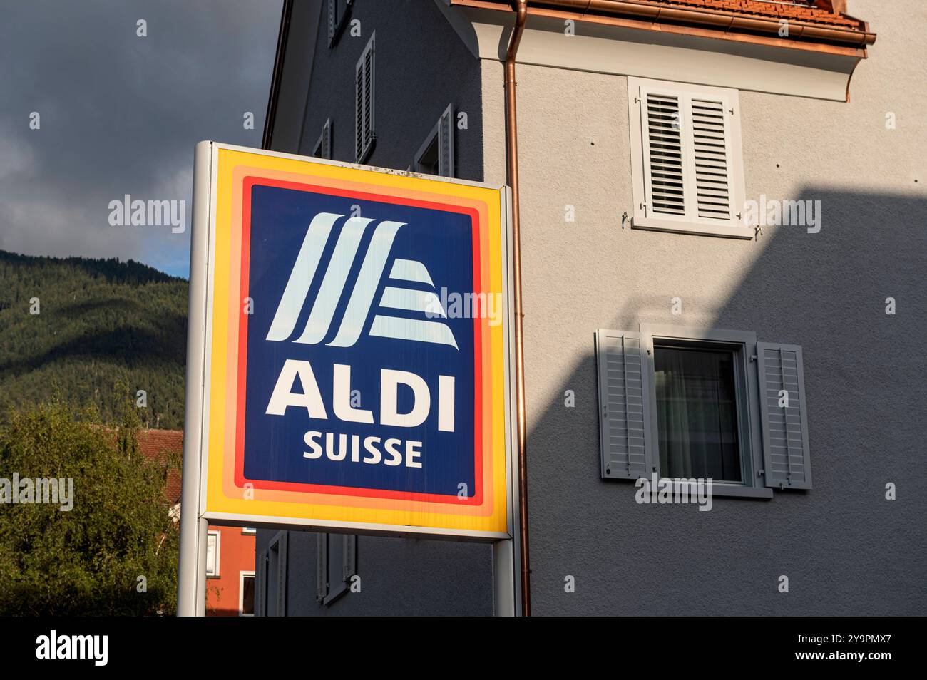 Chur Graubünden Suisse 17 septembre 2024 Aldi Suisse supermarché Banque D'Images