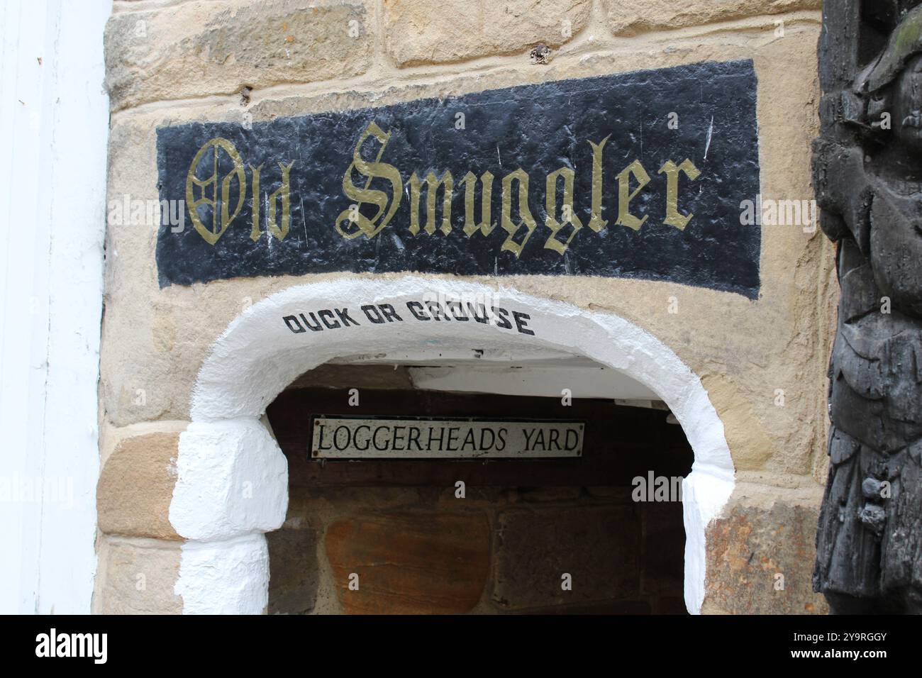 Old Smuggler public House à Whitby, Angleterre Banque D'Images