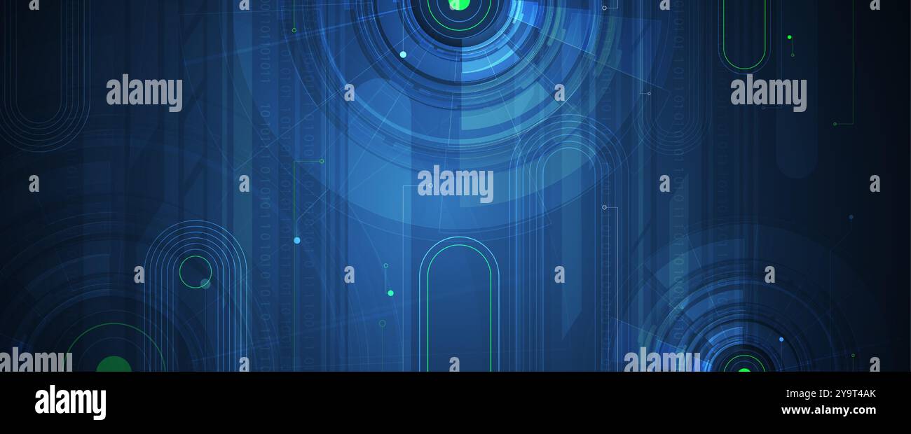 Fond abstrait de technologie informatique. connexion visuelle réseau Illustration de Vecteur