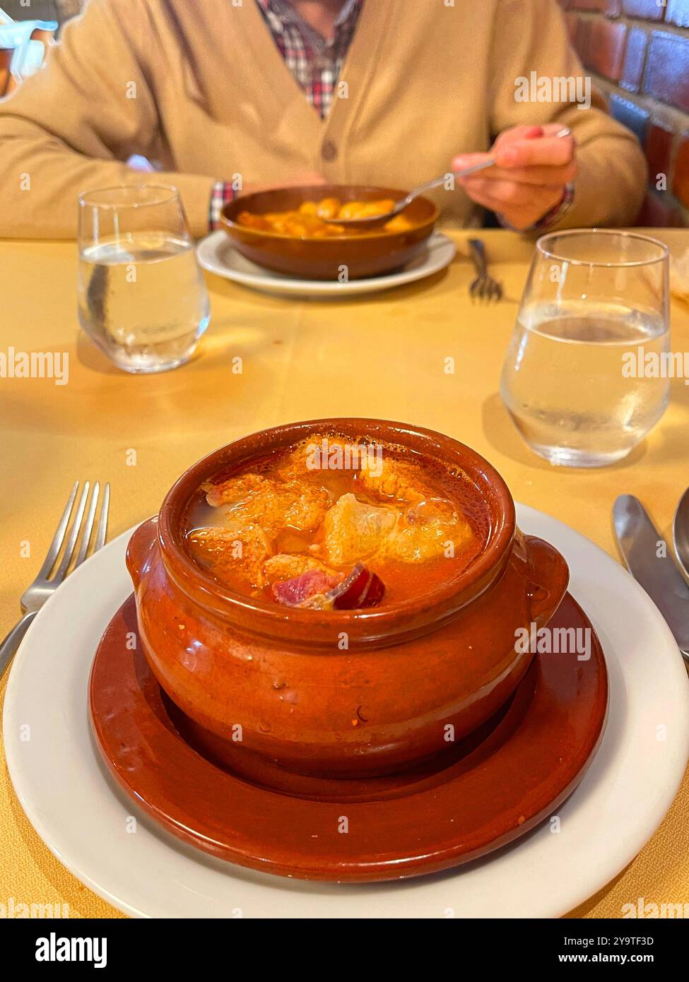 Soupe castillane. Espagne. Banque D'Images