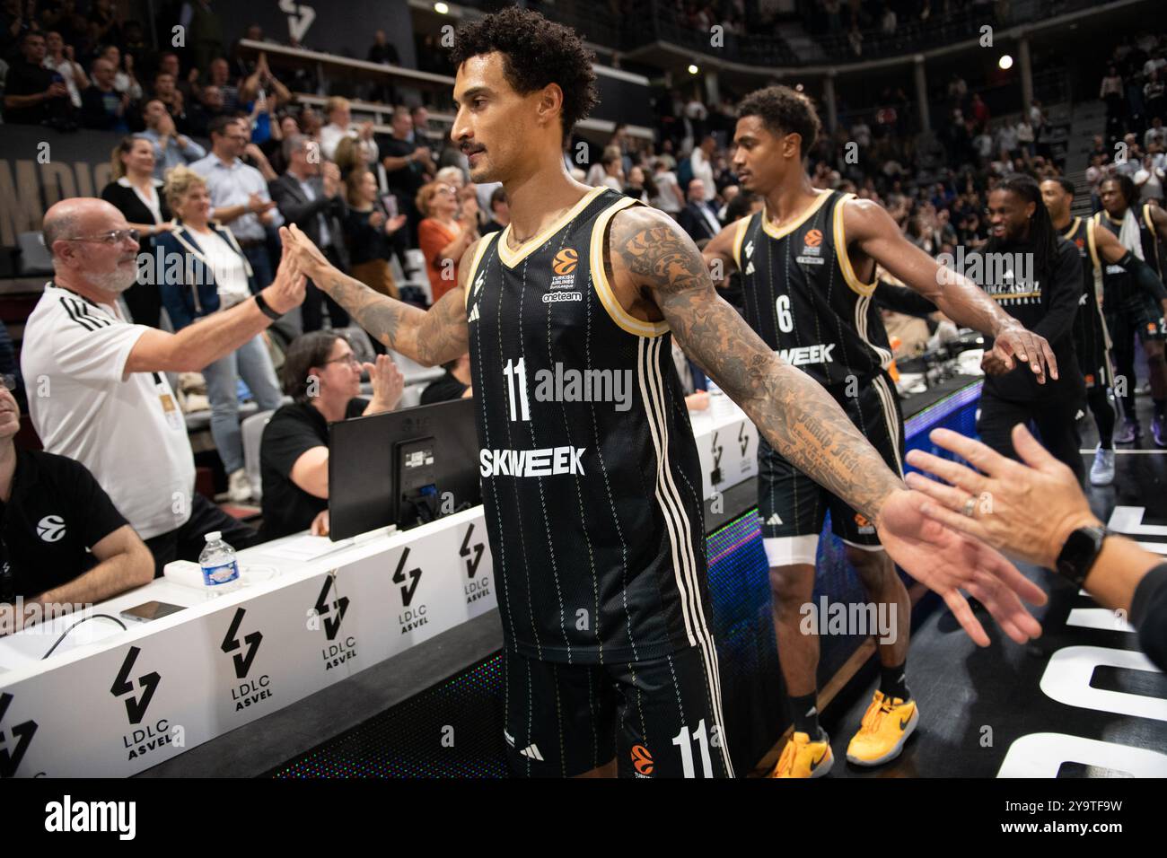 Edwin Jackson de LDLC ASVEL lors du match de basket-ball de Turkish Airlines EuroLeague entre LDLC ASVEL et Virtus Segafredo Bologne le 10 octobre 2024 à Astroballe à Villeurbanne, France Banque D'Images