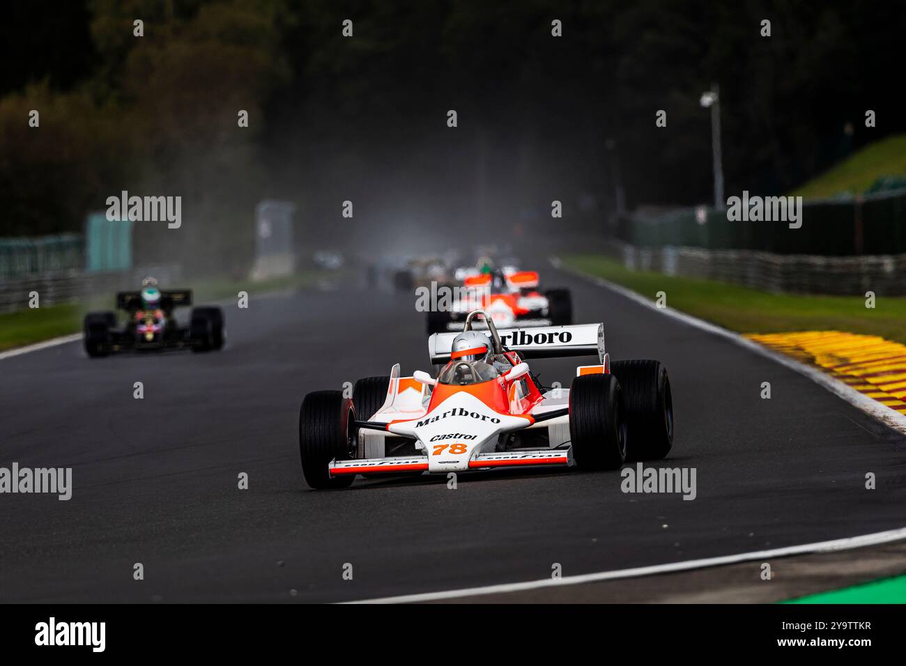 Francorchamps (Belgique), 28 septembre 2024, #78 McLaren M29 (1979) Briggs Warren (Nzl) Masters Racing Legends - F1 Cars 1966 - 1985 pendant les six heures de Spa, circuit de Spa-Francorchamps (Belgique) le 28 septembre 2024 Banque D'Images