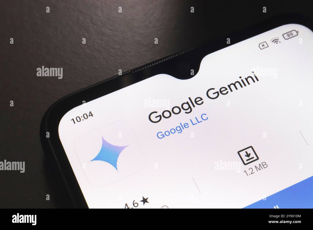 11 octobre 2024, Brésil. Dans cette illustration photo, le logo de l'application Google Gemini est affiché sur l'écran d'un smartphone Banque D'Images