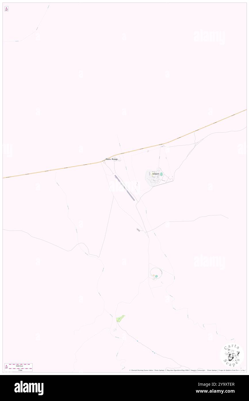 Aérodrome de Harts Range, désert central, au, Australie, territoire du Nord, s 22 59' 21'', N 134 55' 17'', carte, Cartascapes carte publiée en 2024. Explorez Cartascapes, une carte qui révèle la diversité des paysages, des cultures et des écosystèmes de la Terre. Voyage à travers le temps et l'espace, découvrir l'interconnexion du passé, du présent et de l'avenir de notre planète. Banque D'Images