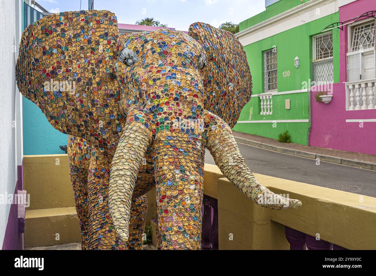 Afrique du Sud, Western Cape, Cape Town, quartier de Bo-Kaap, centre historique coloré de la culture malaise du Cap Banque D'Images