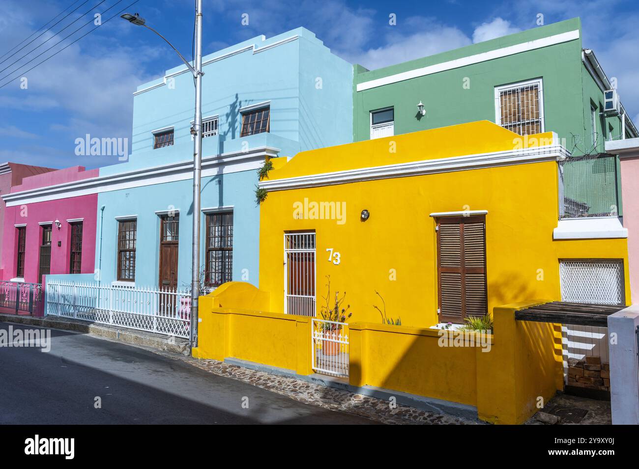 Afrique du Sud, Western Cape, Cape Town, quartier de Bo-Kaap, centre historique coloré de la culture malaise du Cap Banque D'Images