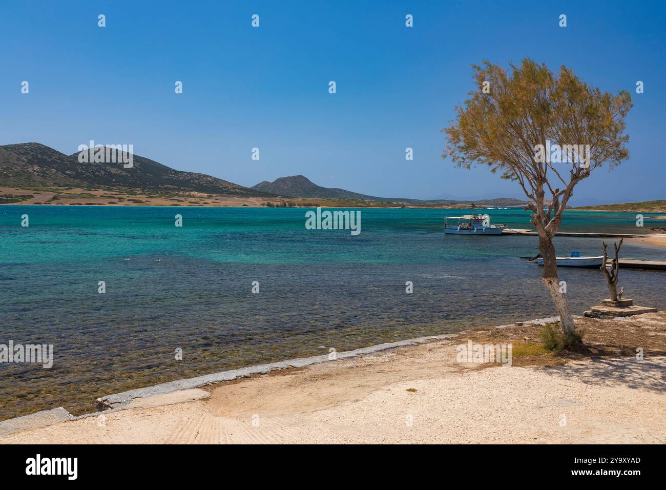 Grèce, Cyclades, Île d'Antiparos, Agios Georgios Banque D'Images
