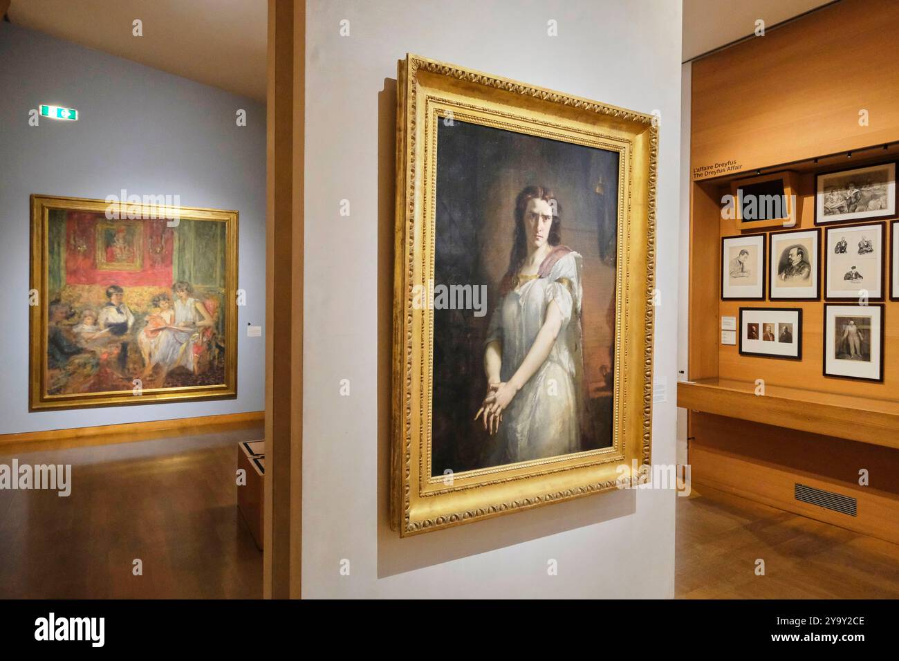 France, Paris, le mahJ (Musée d'Art et d'histoire juifs), Rachel dans le rôle de Lady Macbeth par le peintre Charles Louis Muller 1849 Banque D'Images