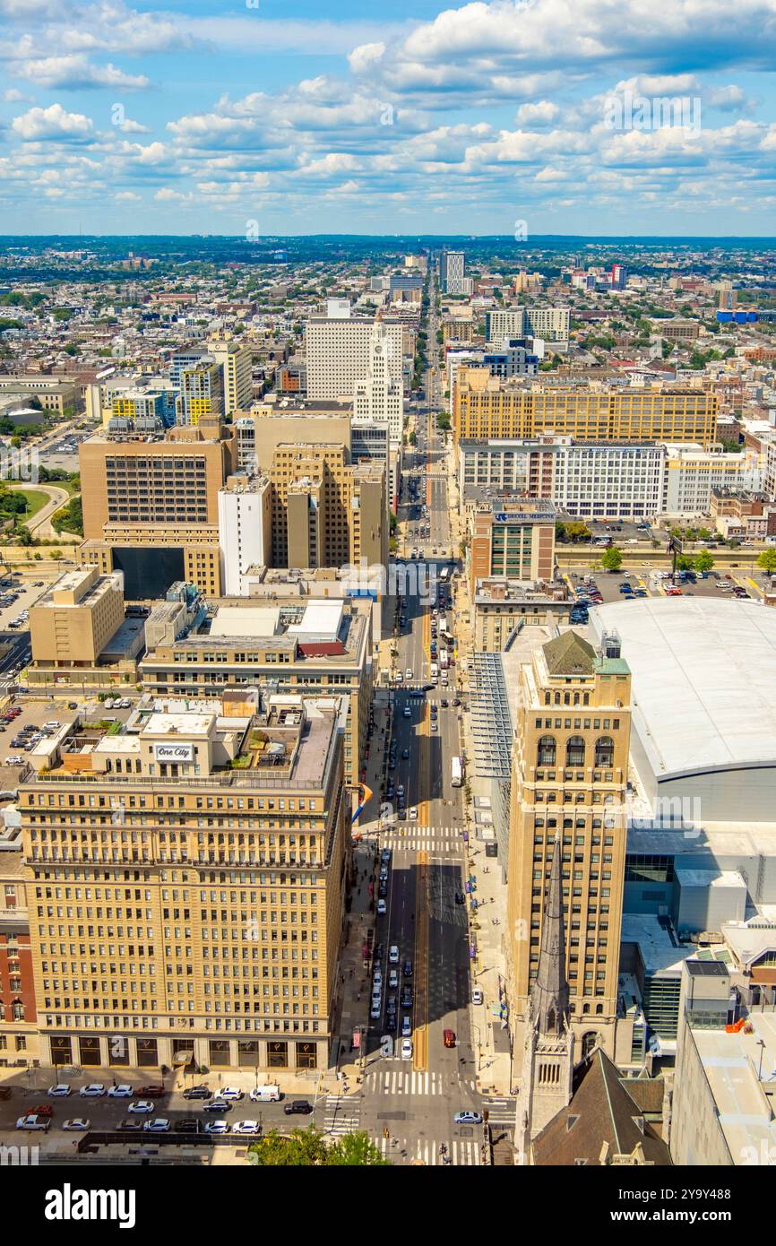 États-Unis, Pennsylvanie, Philadelphie, vue générale et centre historique Banque D'Images