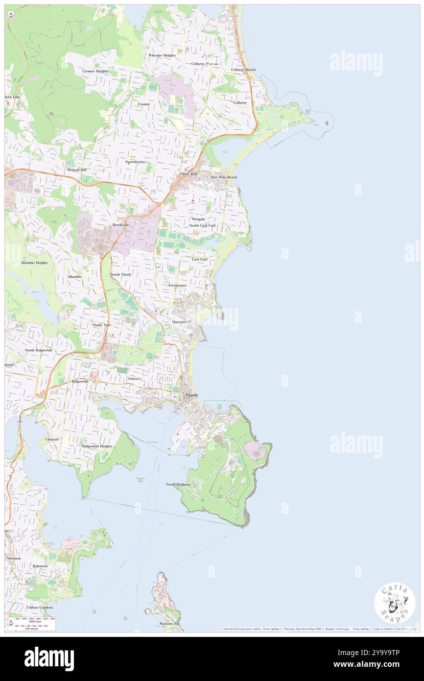 Queenscliff Bay, , au, Australie, Nouvelle-Galles du Sud, s 33 46' 54'', N 151 17' 34'', carte, Cartascapes carte publiée en 2024. Explorez Cartascapes, une carte qui révèle la diversité des paysages, des cultures et des écosystèmes de la Terre. Voyage à travers le temps et l'espace, découvrir l'interconnexion du passé, du présent et de l'avenir de notre planète. Banque D'Images