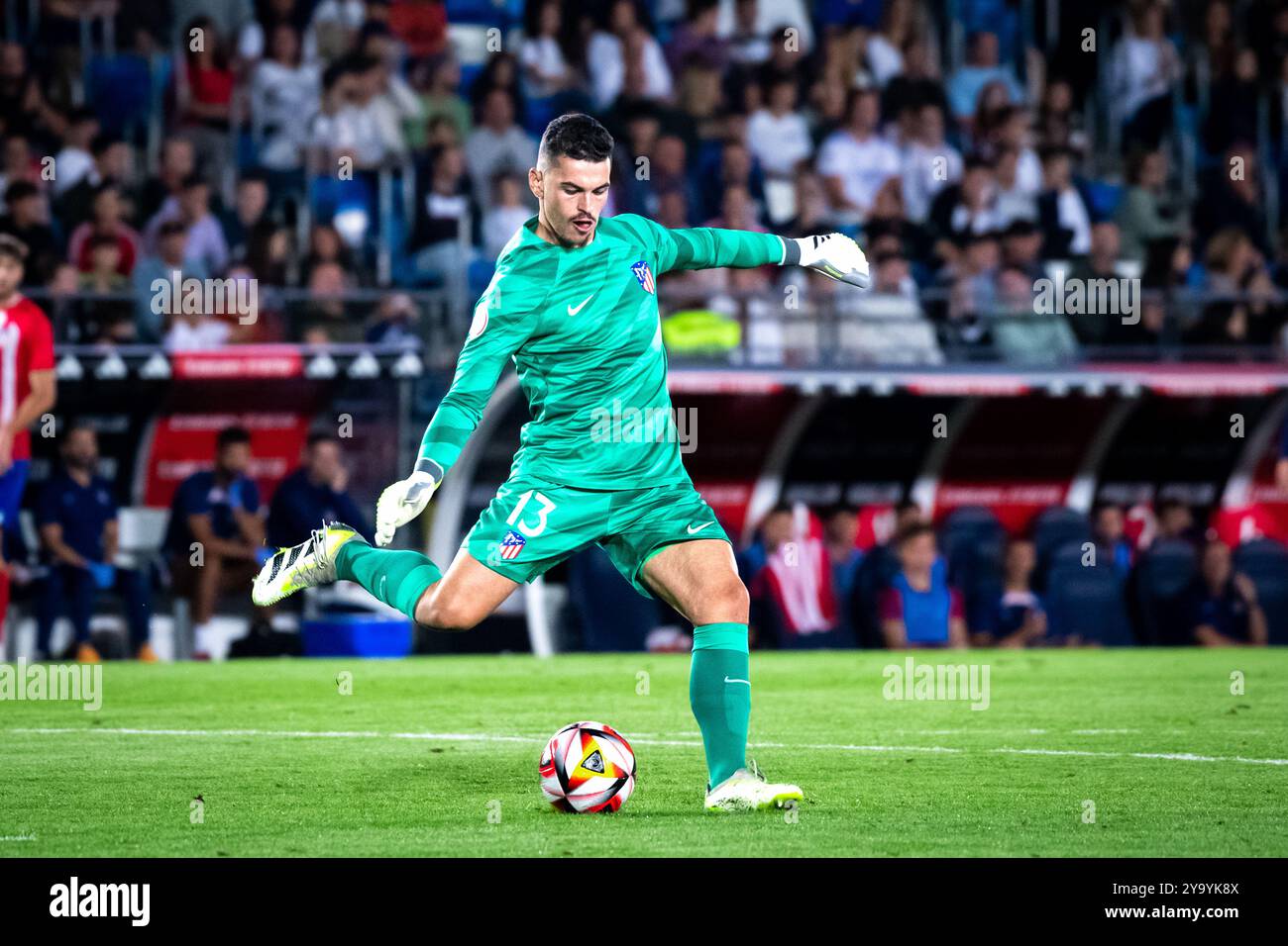 Madrid, Espagne. 17 septembre 2023. 1re ligue RFEF. Real Madrid Castilla vs Atletico de Madrid B. Alejandro Iturbe Banque D'Images