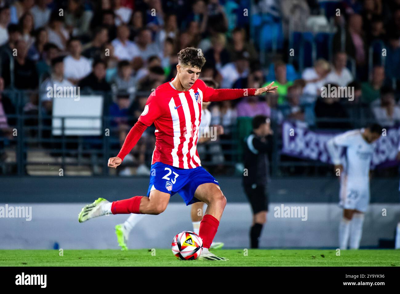 Madrid, Espagne. 17 septembre 2023. 1re ligue RFEF. Real Madrid Castilla vs Atletico de Madrid B. Aitor Gismera Banque D'Images