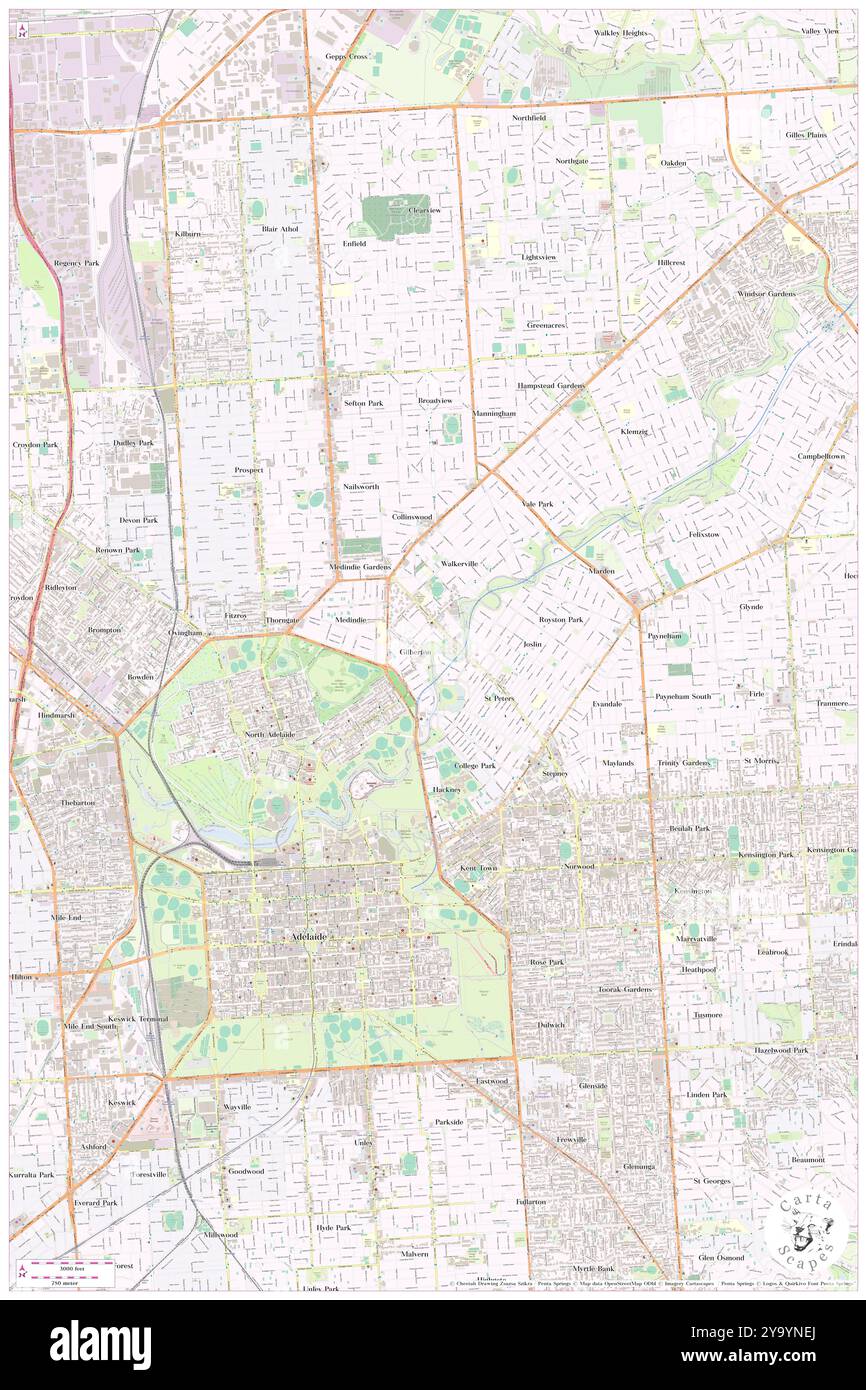 River Torrens Linear Park section Number four, , au, Australie, Australie du Sud, s 34 54' 1'', N 138 36' 53'', carte, Cartascapes carte publiée en 2024. Explorez Cartascapes, une carte qui révèle la diversité des paysages, des cultures et des écosystèmes de la Terre. Voyage à travers le temps et l'espace, découvrir l'interconnexion du passé, du présent et de l'avenir de notre planète. Banque D'Images