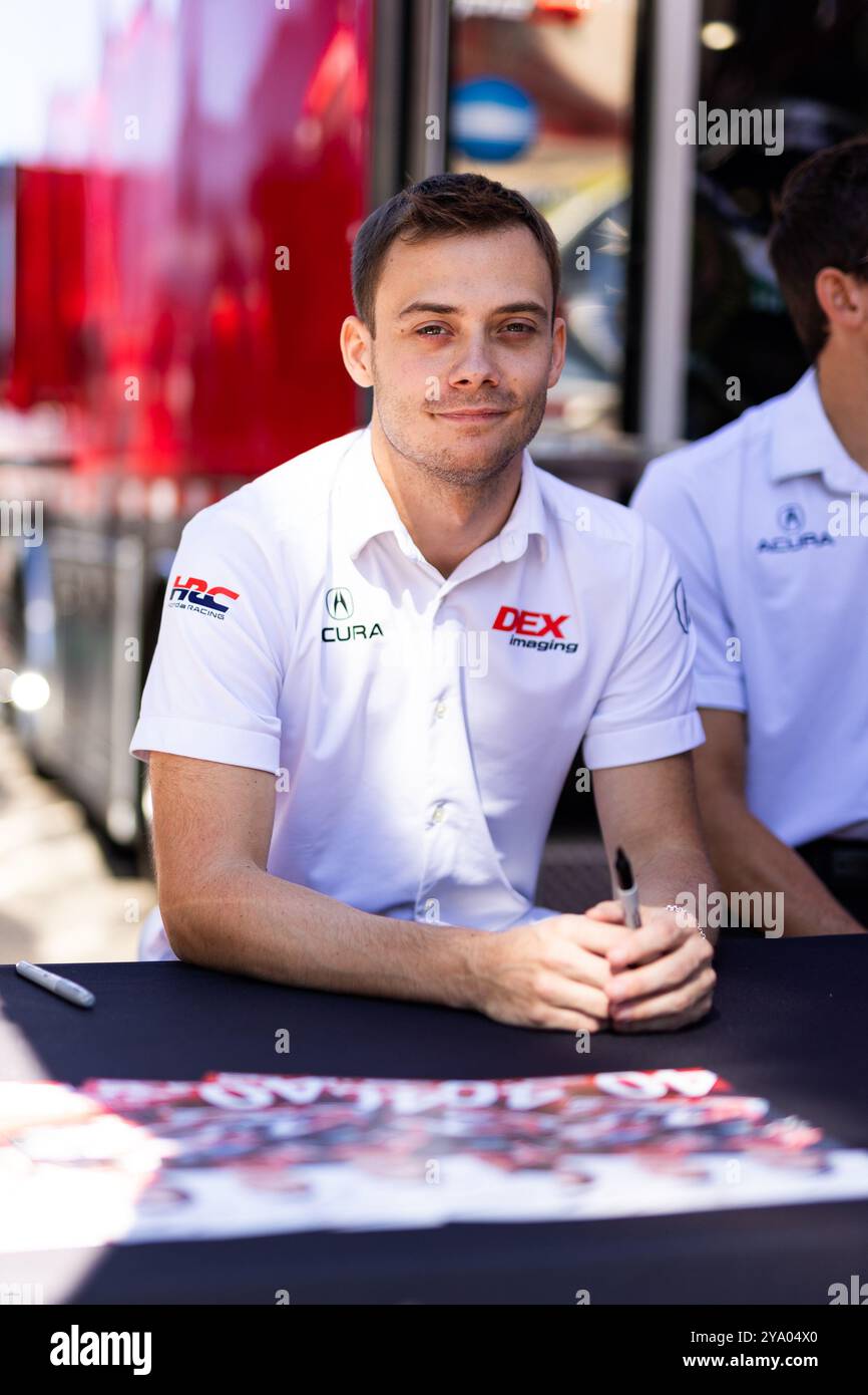 Deletaz Louis (che), Wayne Taylor Racing avec Andretti, Acura ARX-06, portrait lors du Motul petit le Mans 2024, 11e manche du Championnat IMSA Sportscar 2024, du 10 au 12 octobre 2024 sur la route Michelin Raceway Road Atlanta à Braselton, Géorgie, États-Unis d'Amérique - photo Joao Filipe/DPPI crédit : DPPI Media/Alamy Live News Banque D'Images