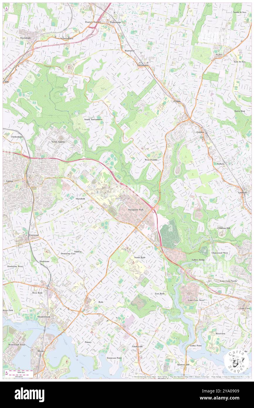 Lane Cove National Park, , au, Australie, Nouvelle-Galles du Sud, s 33 46' 54'', N 151 9' 4'', carte, Cartascapes carte publiée en 2024. Explorez Cartascapes, une carte qui révèle la diversité des paysages, des cultures et des écosystèmes de la Terre. Voyage à travers le temps et l'espace, découvrir l'interconnexion du passé, du présent et de l'avenir de notre planète. Banque D'Images