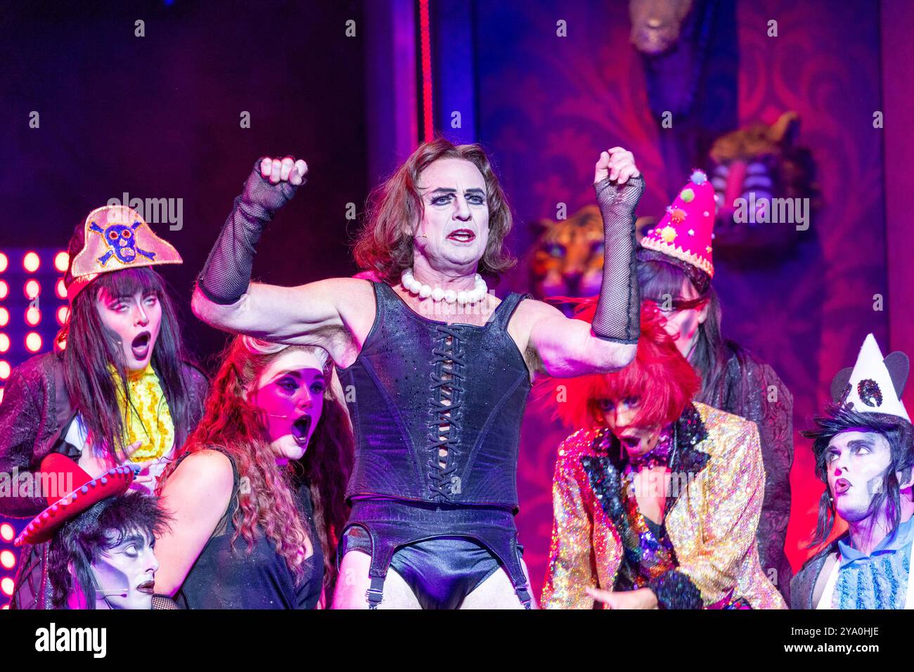 Jason Donovan joue le rôle de Frank n Furter sur scène lors de at the Rocky Horror Show musical Photocall featuring : Jason Donovan Where : London, United Kingdom When : 10 Sep 2024 Credit : Phil Lewis/WENN Banque D'Images