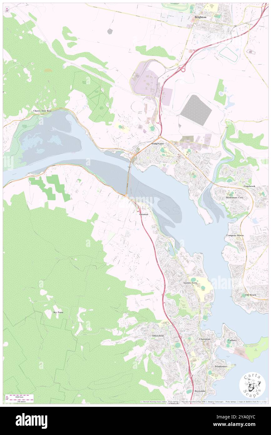 Granton, Glenorchy, au, Australie, Tasmanie, s 42 45' 5'', N 147 13' 40'', carte, Cartascapes carte publiée en 2024. Explorez Cartascapes, une carte qui révèle la diversité des paysages, des cultures et des écosystèmes de la Terre. Voyage à travers le temps et l'espace, découvrir l'interconnexion du passé, du présent et de l'avenir de notre planète. Banque D'Images