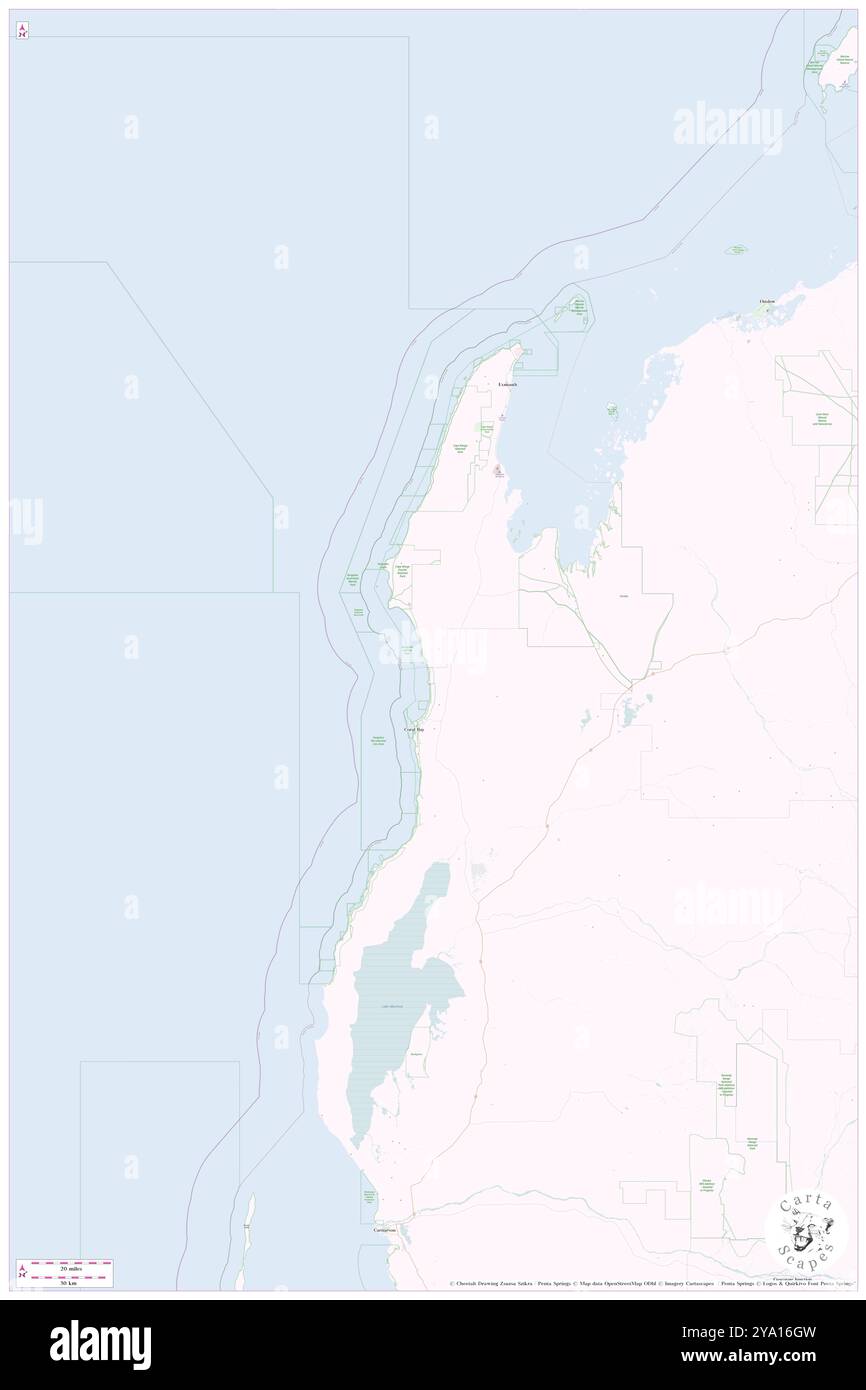 Ningaloo Marine Park, , au, Australie, , s 21 40' 3'', N 114 27' 0'', carte, Cartascapes carte publiée en 2024. Explorez Cartascapes, une carte qui révèle la diversité des paysages, des cultures et des écosystèmes de la Terre. Voyage à travers le temps et l'espace, découvrir l'interconnexion du passé, du présent et de l'avenir de notre planète. Banque D'Images