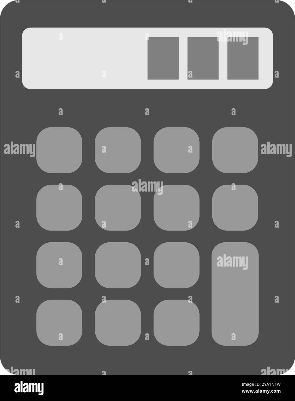 Icône Calculatrice. Bouton Calculatrice. Calculatrice simple. Illustration de Vecteur