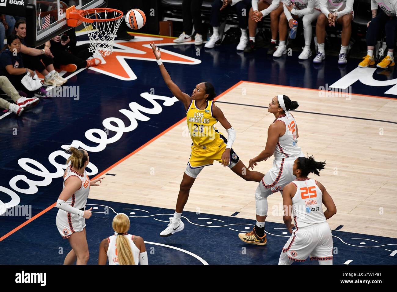 20 août 2024 : Azura Stevens (23 ans), attaquant/centre des Sparks de ...