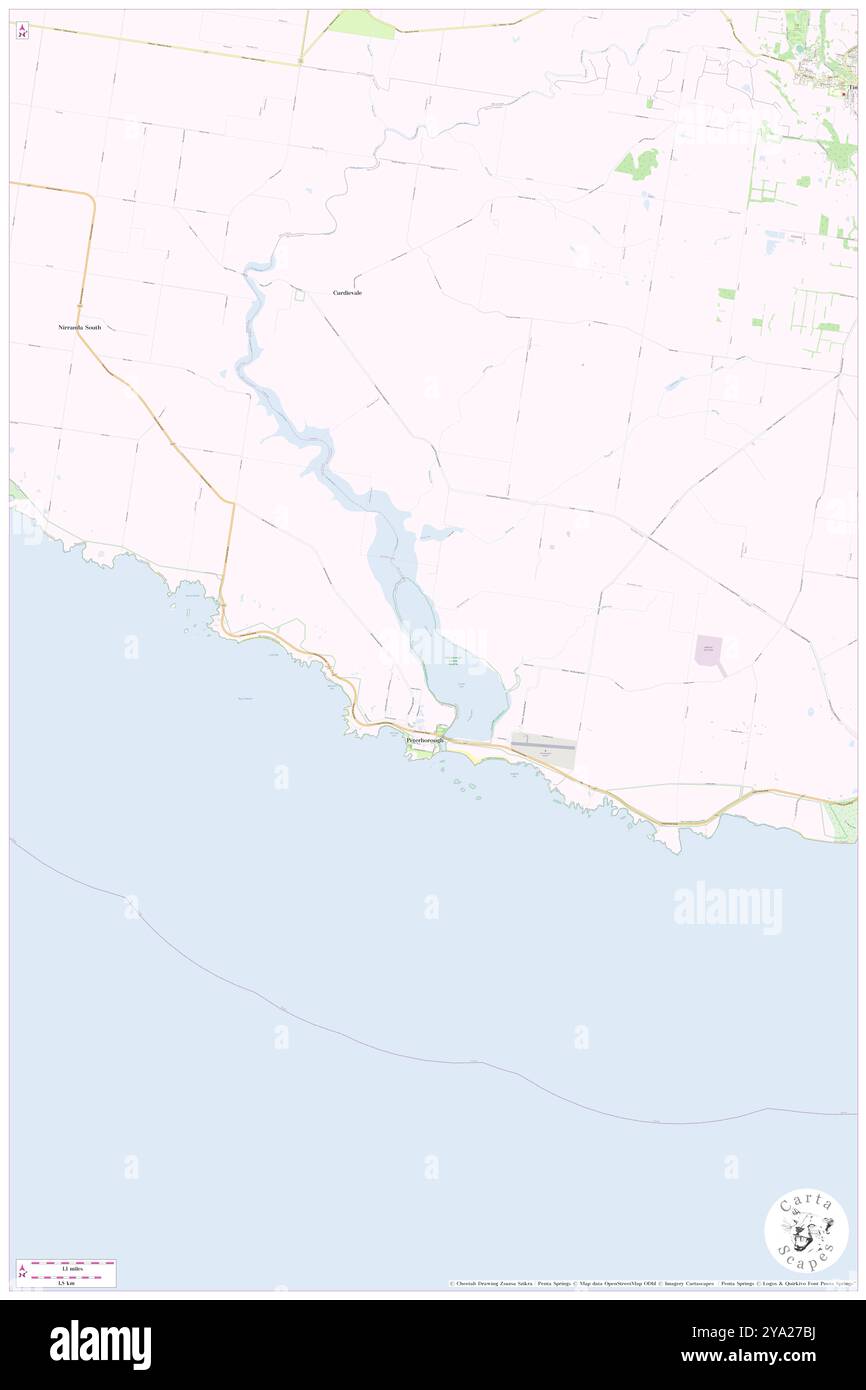 Peterborough, Moyne, au, Australie, Victoria, s 38 36' 12'', N 142 52' 23'', carte, Cartascapes carte publiée en 2024. Explorez Cartascapes, une carte qui révèle la diversité des paysages, des cultures et des écosystèmes de la Terre. Voyage à travers le temps et l'espace, découvrir l'interconnexion du passé, du présent et de l'avenir de notre planète. Banque D'Images