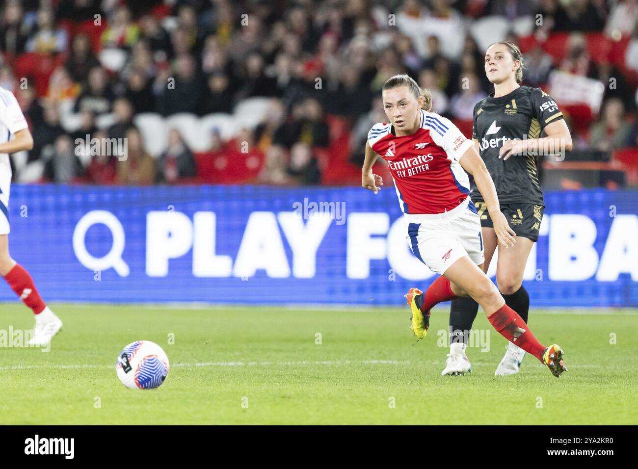 MELBOURNE, AUSTRALIE, 24 MAI : Katie McCabe de l'Arsenal Women FC alors qu'elle jouait contre l'équipe A-League All Stars Women lors du Global Football Wee Banque D'Images