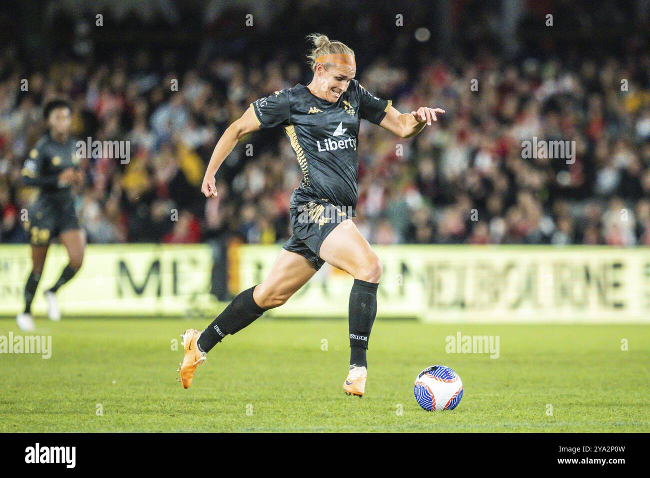 MELBOURNE, AUSTRALIE, 24 MAI : Hannah Wilkinson de l'équipe A-League All Stars Women alors qu'elle jouait contre Arsenal Women FC lors du Global Football Banque D'Images