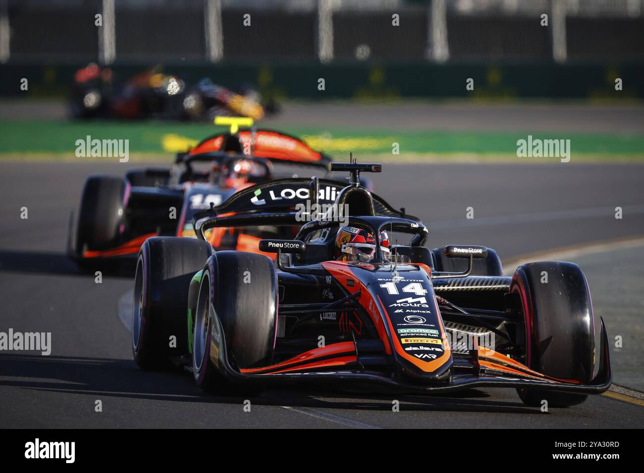 MELBOURNE, AUSTRALIE, 22 MARS : Enzo Fittipaldi, du Brésil, et Van Amersfoort Racing lors des qualifications au Grand Prix d'Australie de formule 2 2024 à A. Banque D'Images